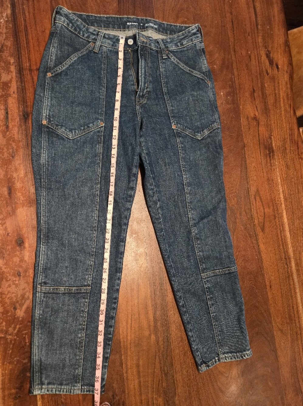 Old Navy Women's Indigo Straight-Leg Utility Jeans